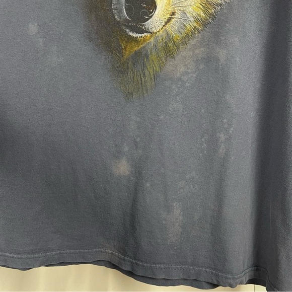 Natural Wonders XL Wild Spirit Wolf Northern Lights Aurora Graphic Tee Nature - Picture 4 of 8